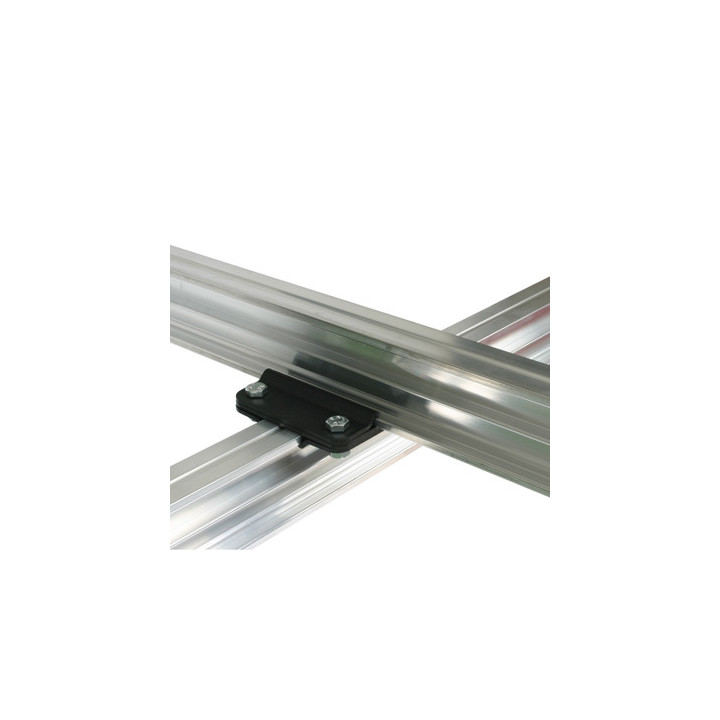 Doughty T84130 - Studio Rail 90 Degree Crossover Bracket Supplied With 4 X Rail Clamps