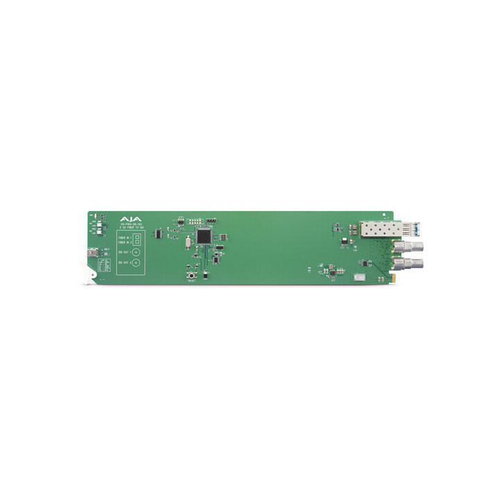 AJA OG-FIDO-2R-12G - openGear 2-Channel Single Mode LC Fiber to 3G-SDI Receiver