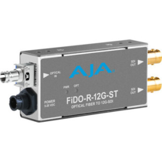AJA OG-FIDO-R-12G-ST - 1-Channel Single Mode ST Fiber to 12G-SDI Receiver