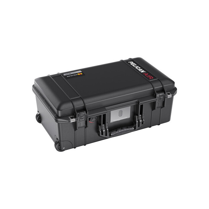 Pelicase 015350-0042-110E - 1535AirWD Wheeled Carry-On Hard Case with Padded Divider Insert (Black)