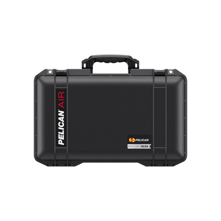 Pelicase 015350-0042-110E - 1535AirWD Wheeled Carry-On Hard Case with Padded Divider Insert (Black)