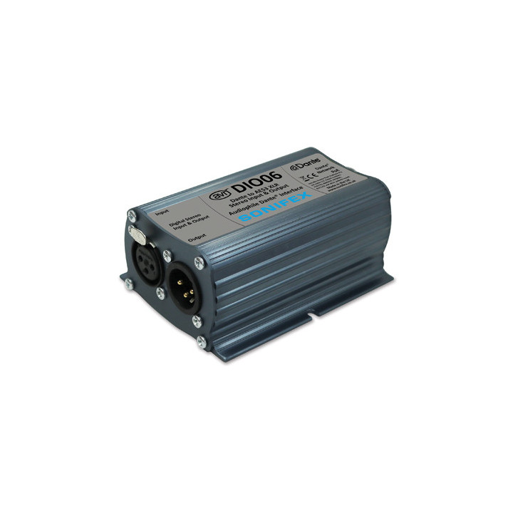 Sonifex AVN-DIO06 - Dante to AES3 XLR Stereo Input & Output Audio Interface