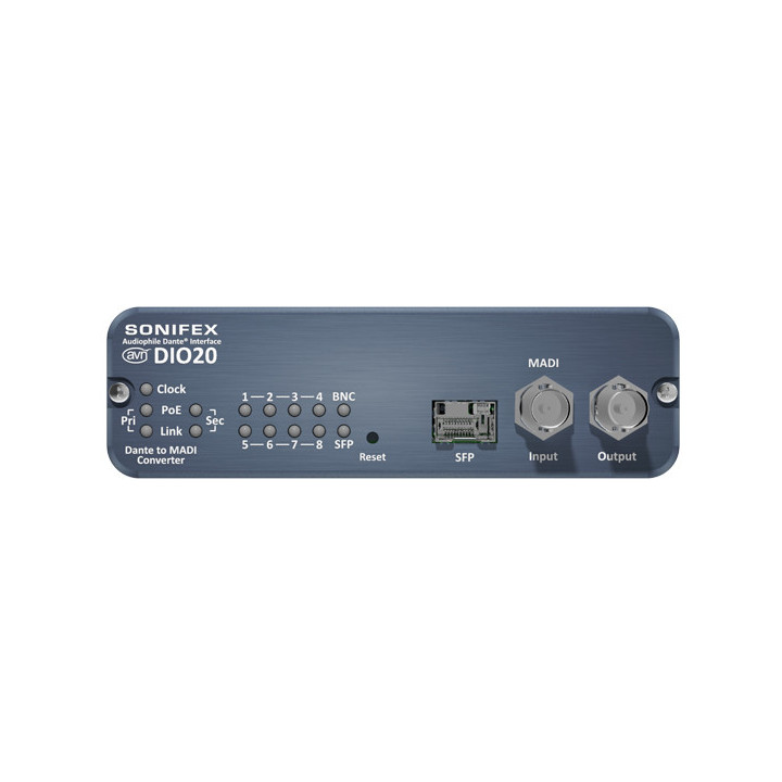 Sonifex AVN-DIO20 - Dante to MADI AES3 64 Channel I/O Converter