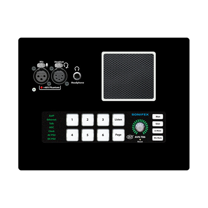 Sonifex AVN-TB6D - 6 Button Talkback Intercom, Desktop