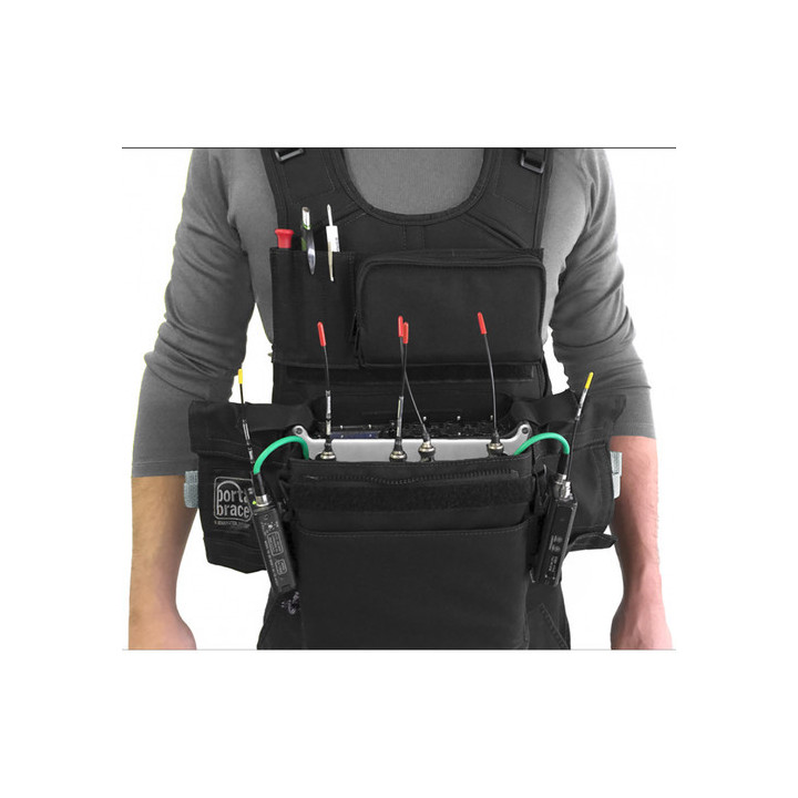Portabrace ATV-833 - Audio Tactical Vest for Sound Devices 833, Black