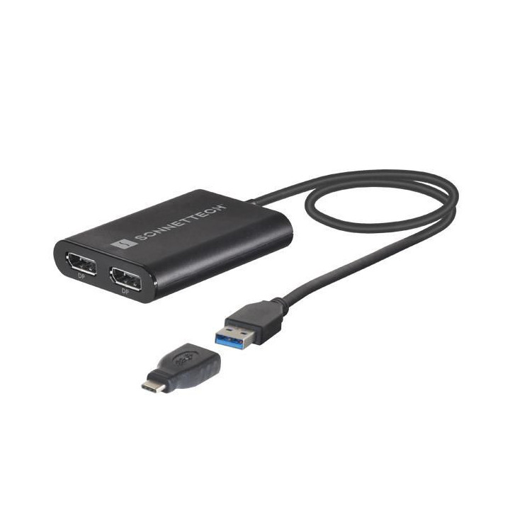 Sonnet USB3-DDP4K - Dual 4K 60Hz DisplayPort Adapter for M1 Thunderbolt Mac