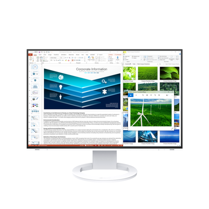 Eizo EV2485-Swiss Edition blanc - 24.1" High End IPS-LCD Widescreen (16:10 Format)