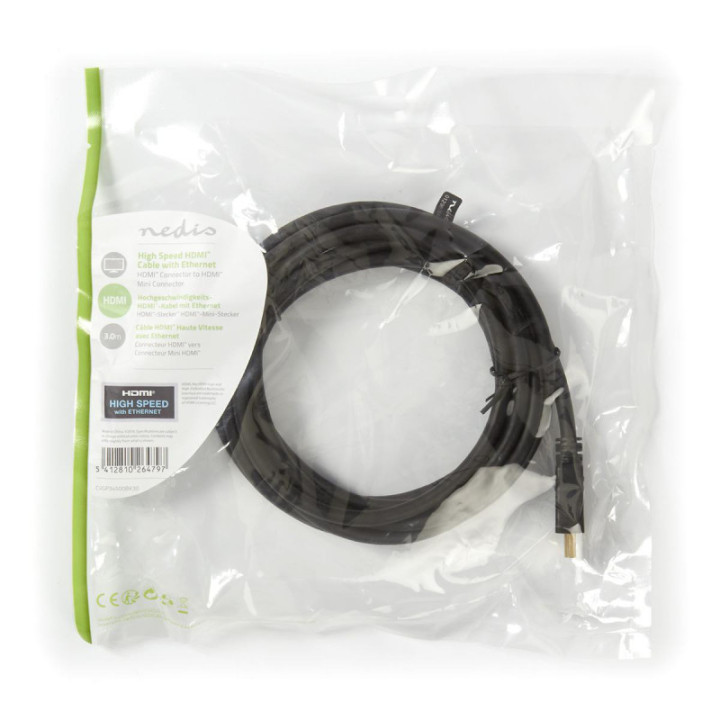 High Speed HDMI Cable with Ethernet - HDMI to HDMI-Mini