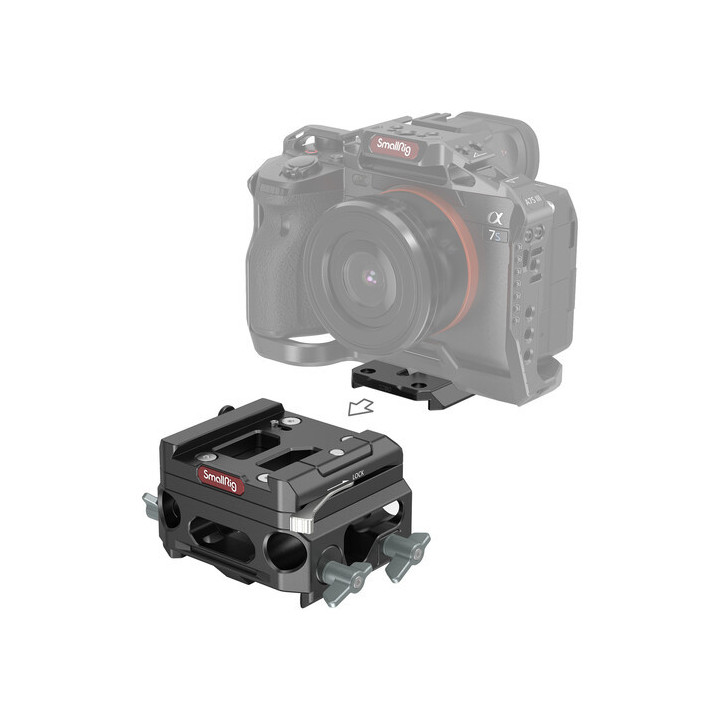 SmallRig 3067 - Lightweight Baseplate with Dual 15mm Rod Clamp (magnesium alloy version)