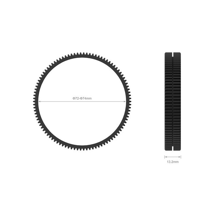 SmallRig 3293 - 72-74mm Diameter Seamless Focus Gear Ring