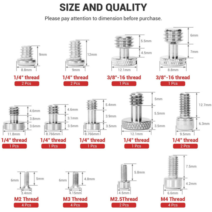 SmallRig AAK2326 - Screw Set for Camera Accessories
