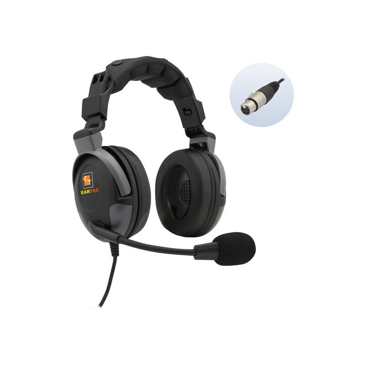 Eartec PD4XLRF21 - Proline Double Sided Intercom Headset with 4-Pin XLR Female Connector