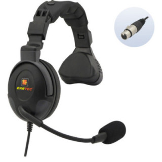 Eartec PS4XLRF21 - Proline Single Headset with 4-Pin XLR Female Connector