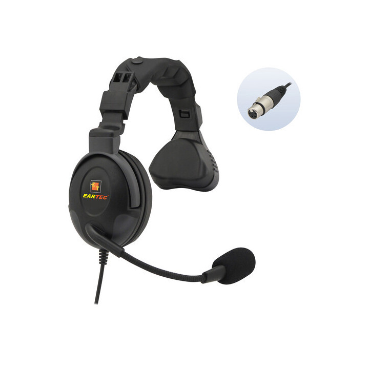 Eartec PS4XLRF21 - Proline Single Headset with 4-Pin XLR Female Connector