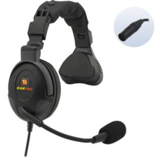 Eartec PS4XLRM21 - Proline Single Headset with 4-Pin XLR Male Connector