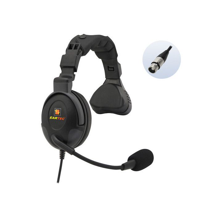 Eartec PS5XLRF21 - Proline Single Headset with 5-Pin XLR Female Connector