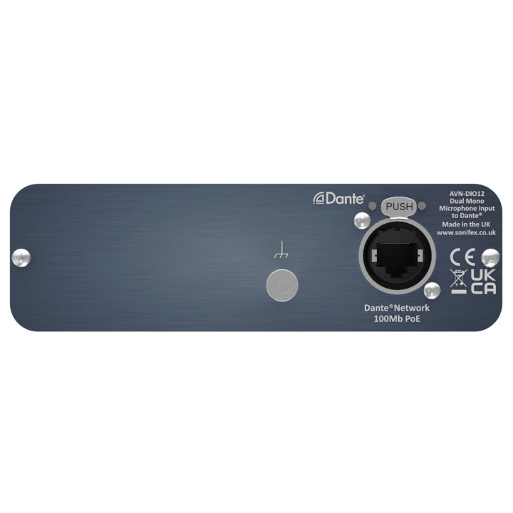 Sonifex AVN-DIO12 - Dual Mono Microphone Input to Dante with Mic Gain