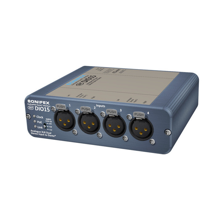 Sonifex AVN-DIO15 - 4 Analogue XLR Inputs to Dante
