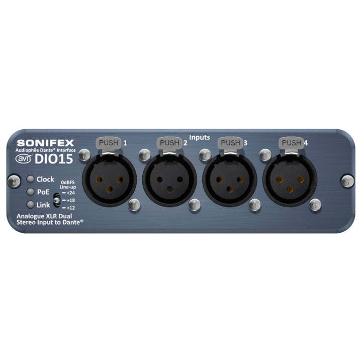 Sonifex AVN-DIO15 - 4 Analogue XLR Inputs to Dante