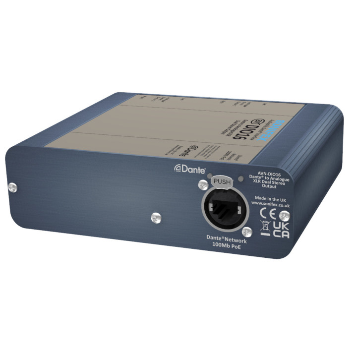 Sonifex AVN-DIO16 - Dante to 4 Analogue XLR Outputs