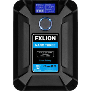 FXLION NANO THREE - Nano V-Mount Battery 14.8V, 150Wh