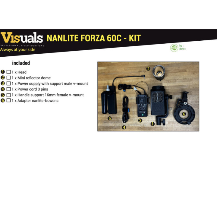 Nanlite 12-2041 - Forza 60C RGBLAC LED Spot light