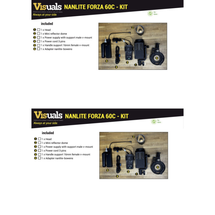 Nanlite 12-2041 - Forza 60C RGBLAC LED Spot light