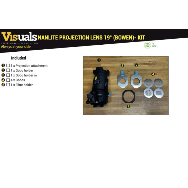 Nanlite PJ-BM-LENS-19 - 19 degree Lens (Projection Attachment, Bowens Mount)