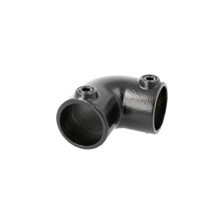 Doughty T1250001 - Pipe Clamp 90 Deg Elbow (Black)