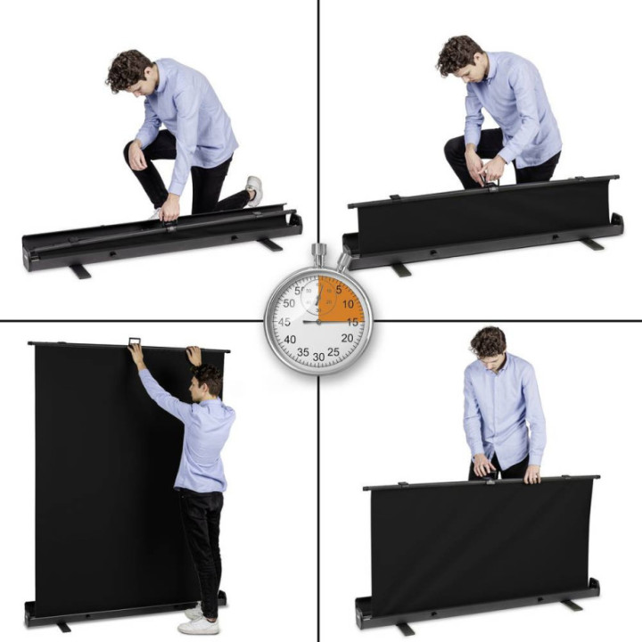 Walimex pro roll-up panel background black 155x200
