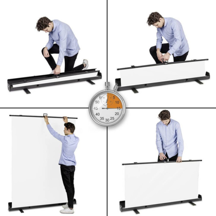 Walimex pro roll-up panel background white 155x200