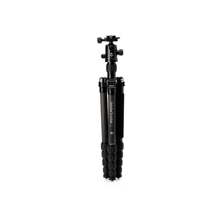 Mefoto MEBMGTCBLK - GlobeTrotter Carbon Fiber Travel Tripod Kit (Black)