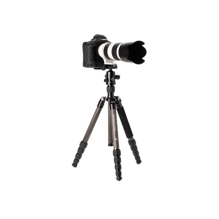 Mefoto MEBMGTCBLK - GlobeTrotter Carbon Fiber Travel Tripod Kit (Black)