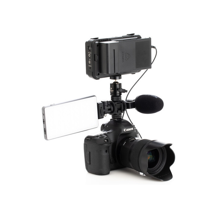 Mefoto MEBMLIVESHOE - Livestream Triple Cold Shoe Adapter