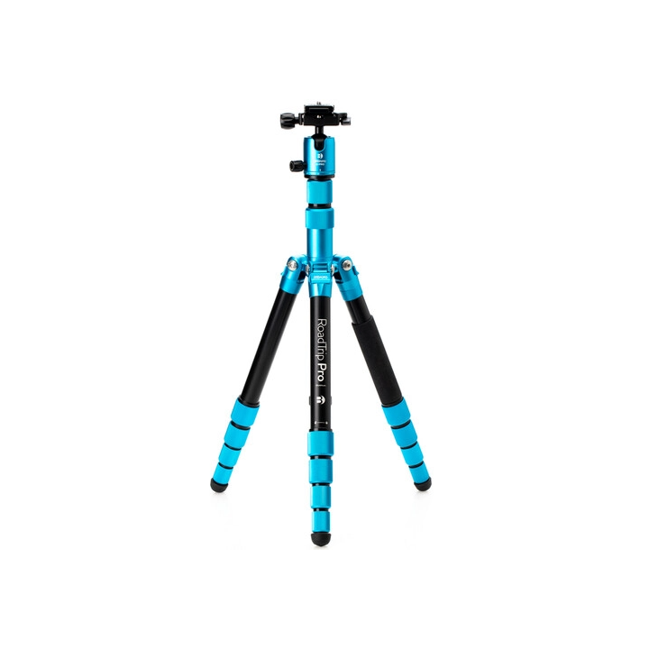 Mefoto MEBMRTPROABLU - RoadTrip Pro Aluminum Series 1 Travel Tripod with Ball Head and Monopod (Pacific Blue)