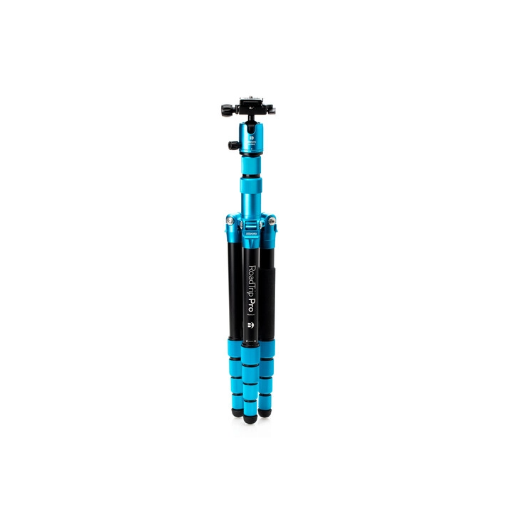 Mefoto MEBMRTPROABLU - RoadTrip Pro Aluminum Series 1 Travel Tripod with Ball Head and Monopod (Pacific Blue)