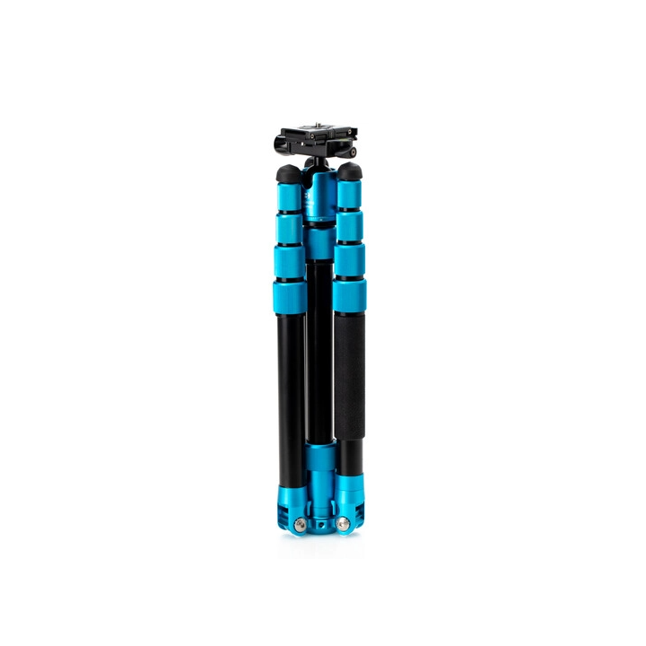 Mefoto MEBMRTPROABLU - RoadTrip Pro Aluminum Series 1 Travel Tripod with Ball Head and Monopod (Pacific Blue)