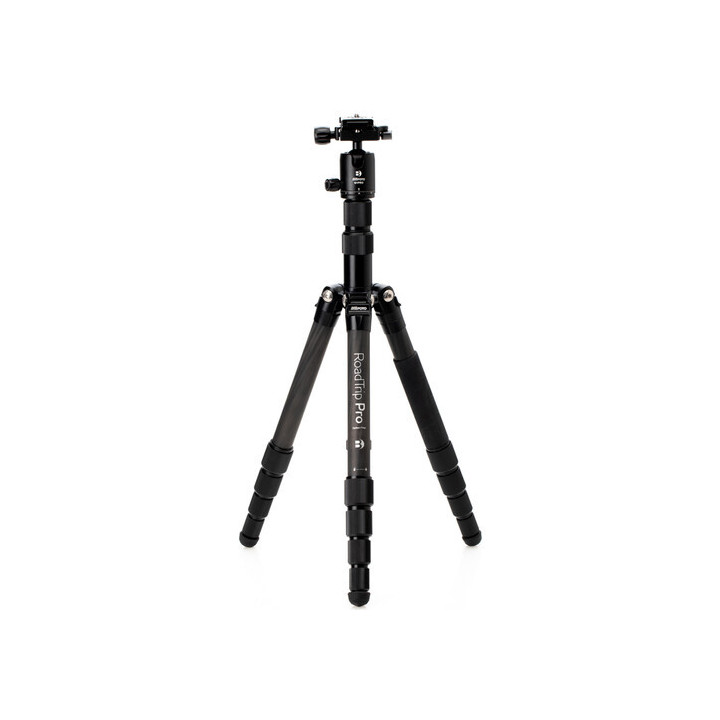 Mefoto MEBMRTPROCBLK - RoadTrip Pro Carbon Fiber Series 1 Travel Tripod with Ball Head and Monopod (Black)