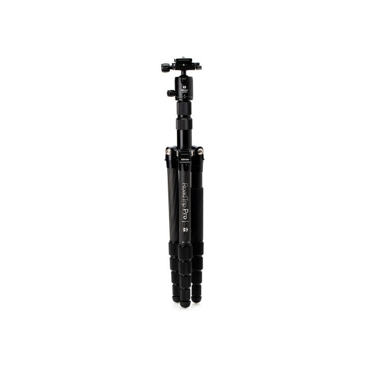 Mefoto MEBMRTPROCBLK - RoadTrip Pro Carbon Fiber Series 1 Travel Tripod with Ball Head and Monopod (Black)