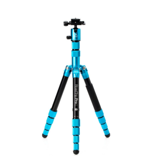 Mefoto MEBMRTPROCBLU - RoadTrip Pro Carbon Fiber Series 1 Travel Tripod with Ball Head and Monopod (Pacific Blue)