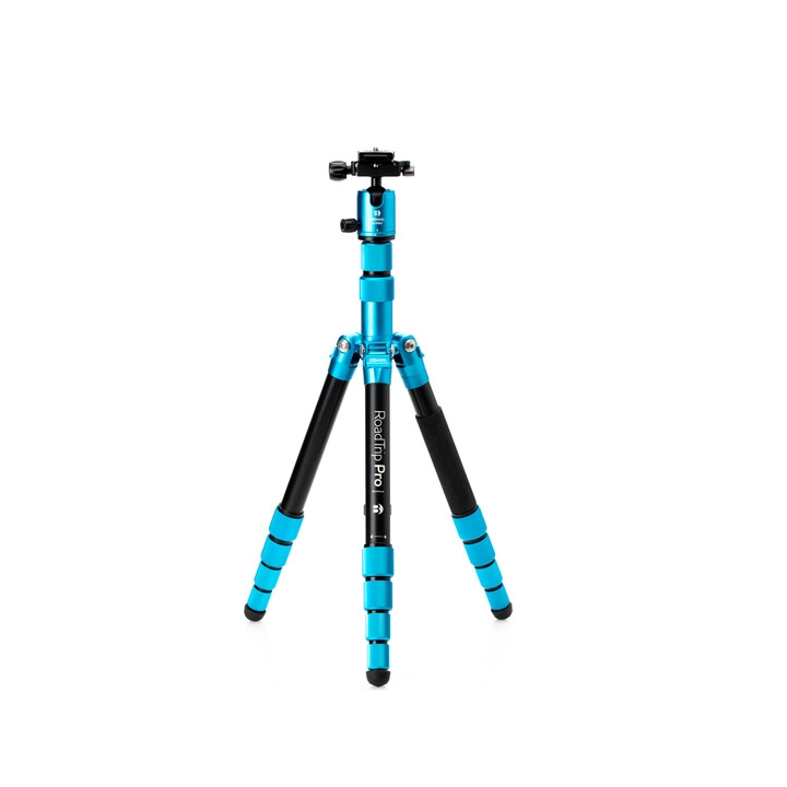 Mefoto MEBMRTPROCBLU - RoadTrip Pro Carbon Fiber Series 1 Travel Tripod with Ball Head and Monopod (Pacific Blue)