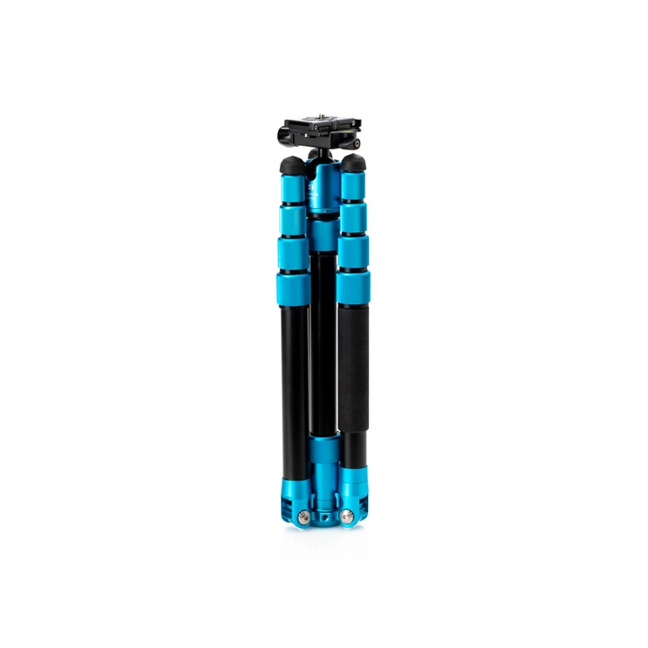 Mefoto MEBMRTPROCBLU - RoadTrip Pro Carbon Fiber Series 1 Travel Tripod with Ball Head and Monopod (Pacific Blue)