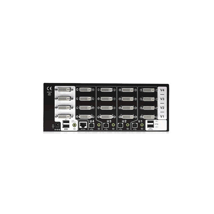 Adder AV4PRO-DVI-QUAD - ADDERView PRO Multi Screen DVI-I USB KVM (Four Monitor)