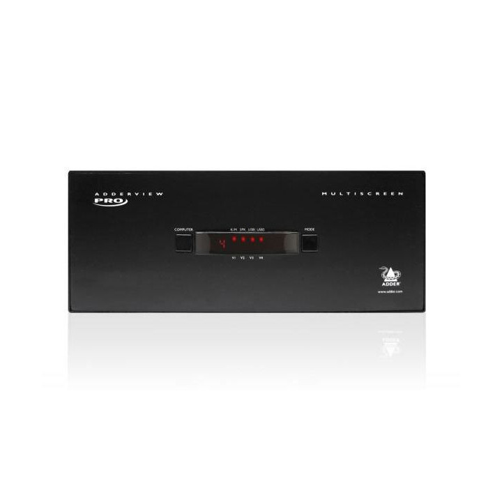 Adder AV4PRO-DVI-TRIPLE - AdderView Pro MultiScreen: 4 port - USB 2.0, Triple Head DVI KVMA Switch