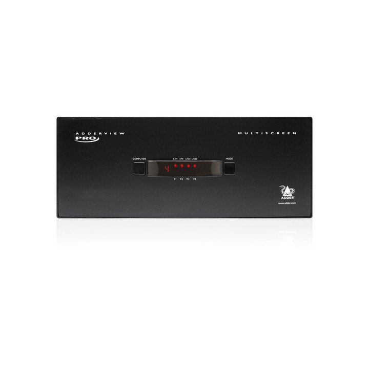 Adder AV4PRO-VGA-TRIPLE - AdderView Pro MultiScreen: 4 port - USB 2.0, Triple Head VGA KVMA Switch