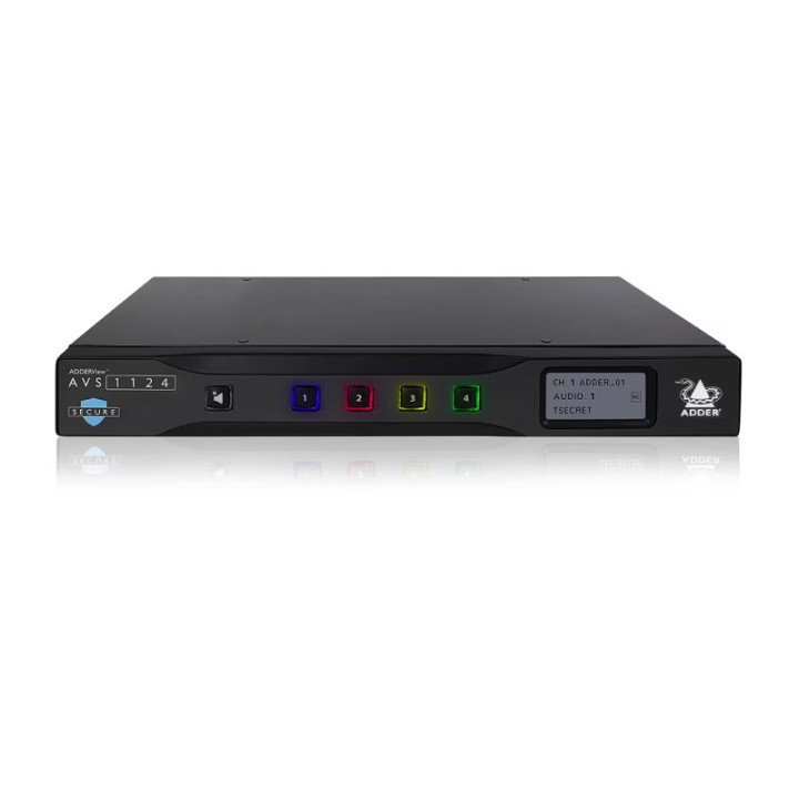Adder AVS-1124 - ADDERView Secure 4 port DVI to HDMI multi-viewer switch