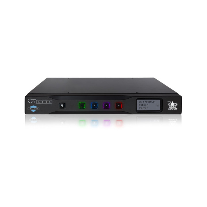 Adder AVS-4114 - ADDERView Secure 4 port DP HDMI single head switch