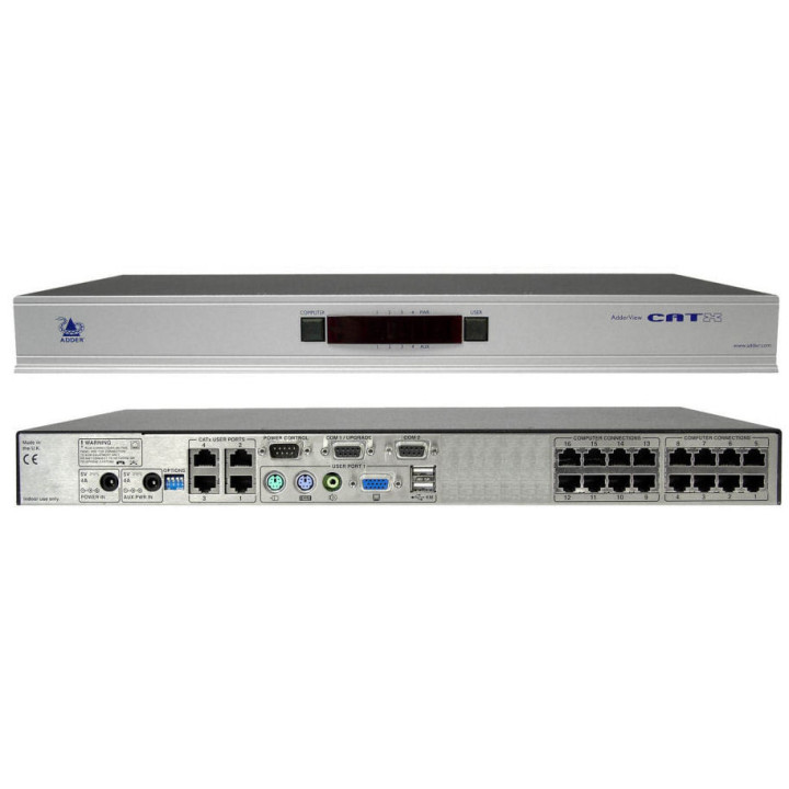Adder AVX4016 - AdderView CATx KVMA Switch 4 Local Users 16 Computers