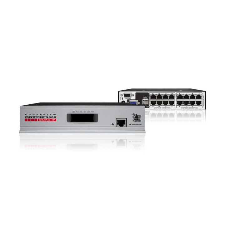 Adder AVX5016IP - AdderView CATx KVMA Switch 1 Local User Plus 4 IP Users 16 Computers