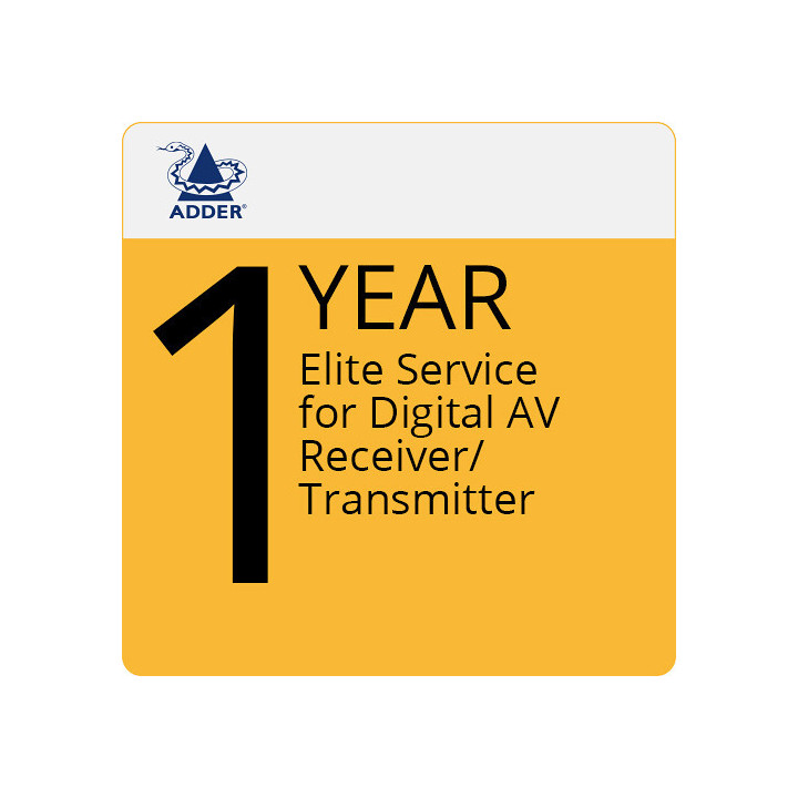 Adder ES-ALDV-EP - 1 Year Elite Service Digital AV Receiver / Transmitter